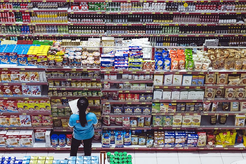 Supermarket worker