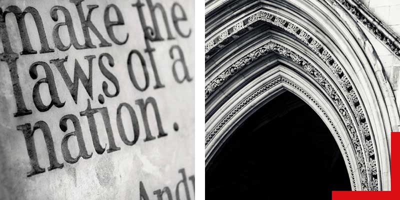 'Make the laws of a nation' and court arch